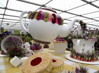 Time for Tea Interflora stand at RHS Chelsea 2015